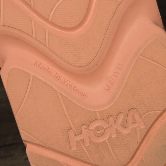 Hoka One Ora Recovery Mule Men's Size 9 Women's Size 11 Papaya Slip On Sandals - Picture 9 of 9